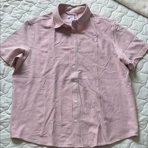 C&C California Red and White Checkered Casual Button Down Shirt
